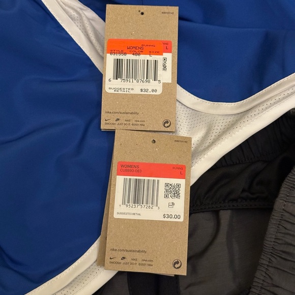 Nike Women's Dri-Fit Running Shorts Size L Activewear Multicolor 2-Pack Bundle - Picture 4 of 6
